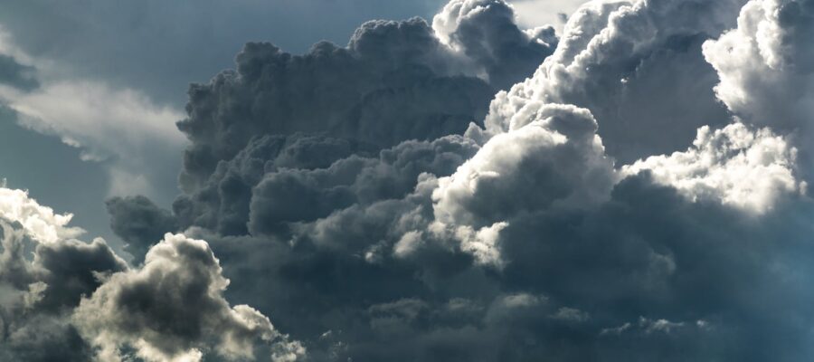 grey white clouds