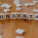 bundestag scrabble tiles on wooden table